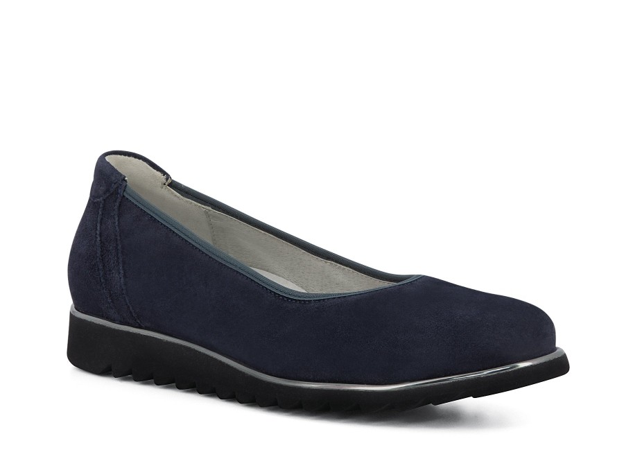 Woman WALDLAUFER Ballerina Flats | Wylee Navy | Peter Sheppard Footwear