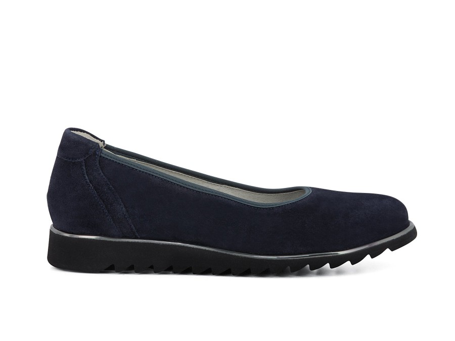 Woman WALDLAUFER Ballerina Flats | Wylee Navy | Peter Sheppard Footwear