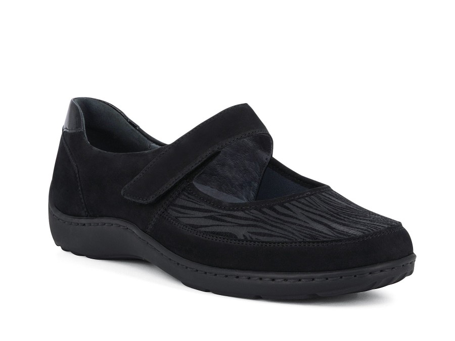 Woman WALDLAUFER Mary Janes | Wimsy Black | Peter Sheppard Footwear