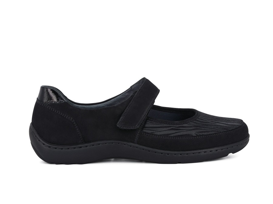 Woman WALDLAUFER Mary Janes | Wimsy Black | Peter Sheppard Footwear