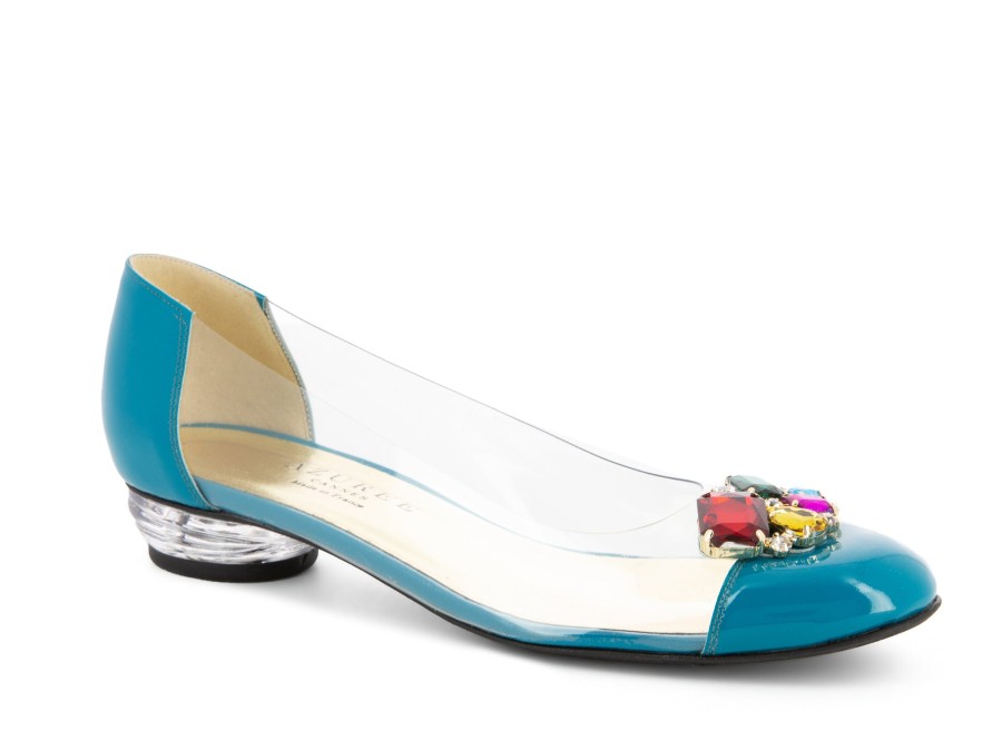 Woman AZUREE Ballerina Flats | Badali Turquoise | Peter Sheppard Footwear