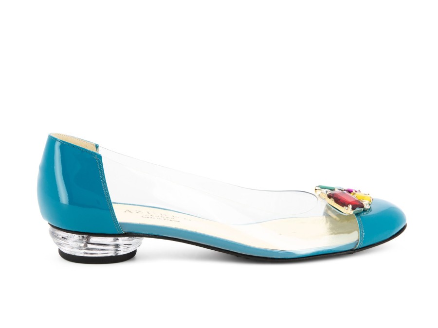 Woman AZUREE Ballerina Flats | Badali Turquoise | Peter Sheppard Footwear