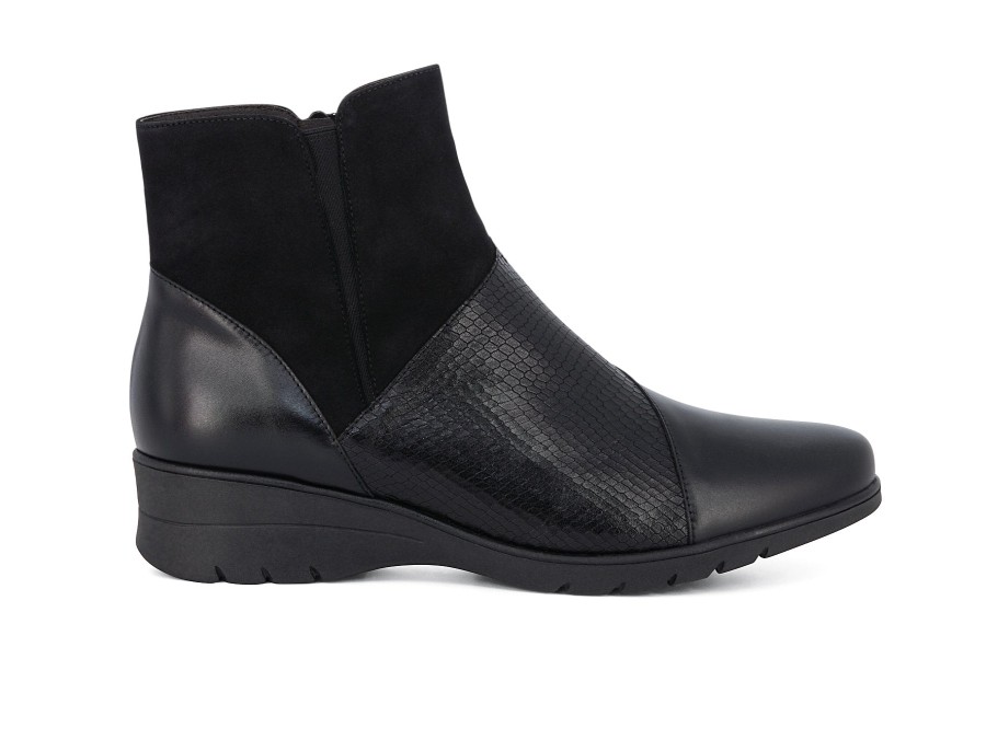 Woman PIESANTO Ankle Boots | Pastale Black | Peter Sheppard Footwear