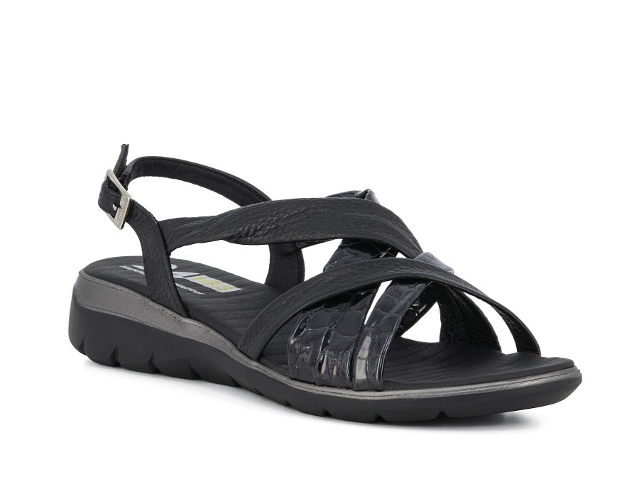 Woman 24HRS Sandals | 25688 Black | Peter Sheppard Footwear