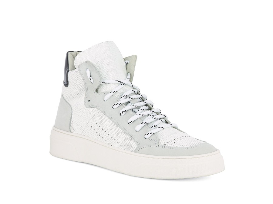 Man CALPIERRE SPORT Boots | Camon White~Grey | Peter Sheppard Footwear