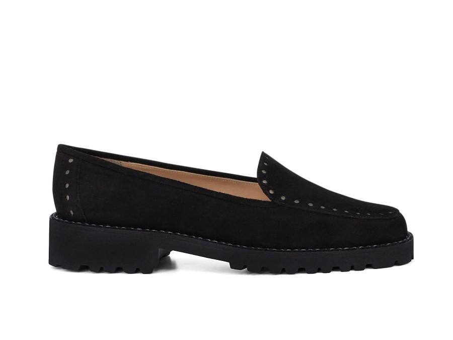 Woman LORBAC Loafers | Lusiana Black | Peter Sheppard Footwear