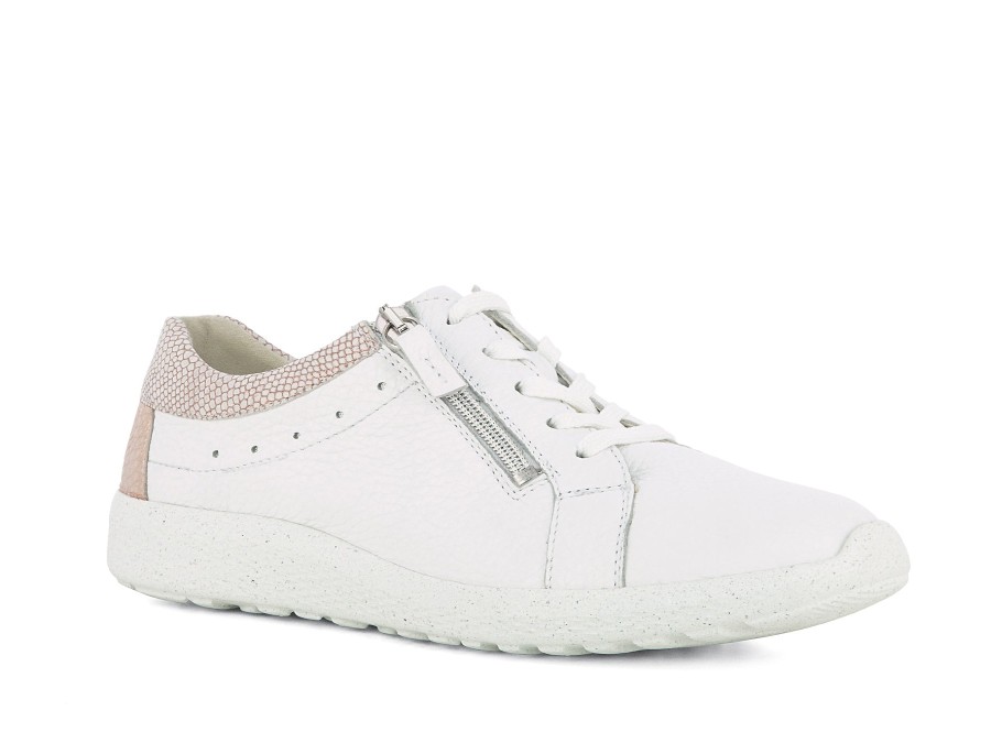 Woman WALDLAUFER Sneakers | Witley White~Rose Gold | Peter Sheppard Footwear