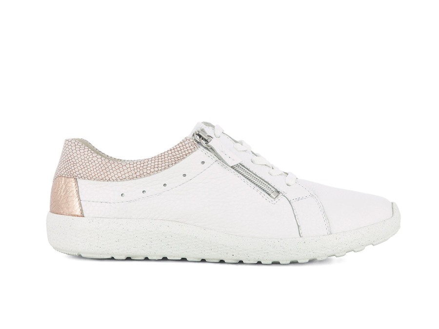 Woman WALDLAUFER Sneakers | Witley White~Rose Gold | Peter Sheppard Footwear