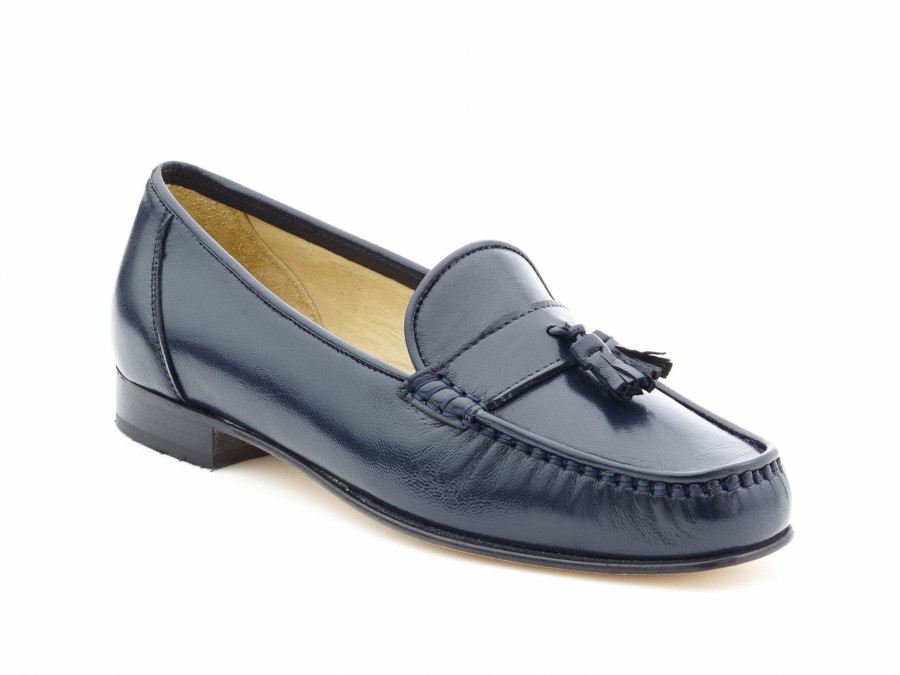 Woman LOGGIA Loafers | Laula Navy | Peter Sheppard Footwear