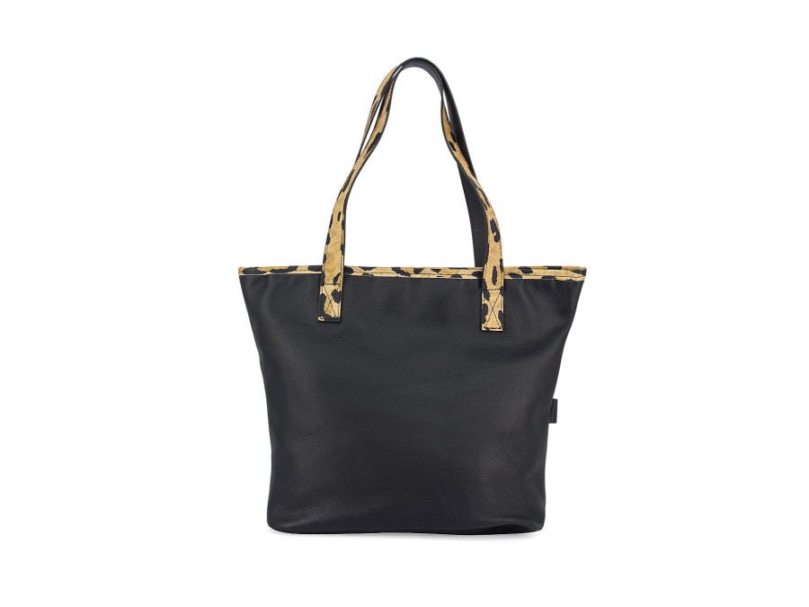 Woman BISBAGS Handbags & Wallets | Sofi Black~Leopard | Peter Sheppard Footwear