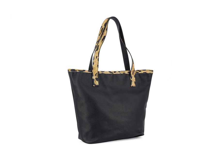 Woman BISBAGS Handbags & Wallets | Sofi Black~Leopard | Peter Sheppard Footwear