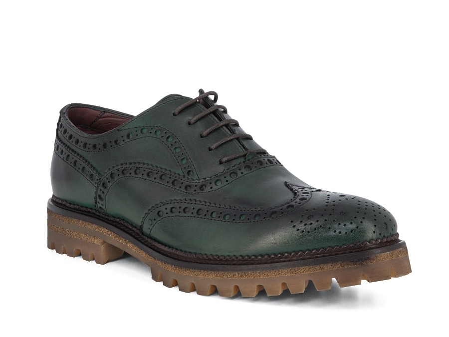 Woman CALPIERRE Lace-Ups | Casaro Forest | Peter Sheppard Footwear