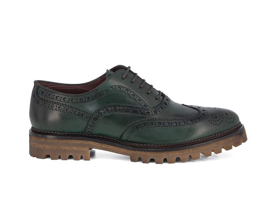 Woman CALPIERRE Lace-Ups | Casaro Forest | Peter Sheppard Footwear