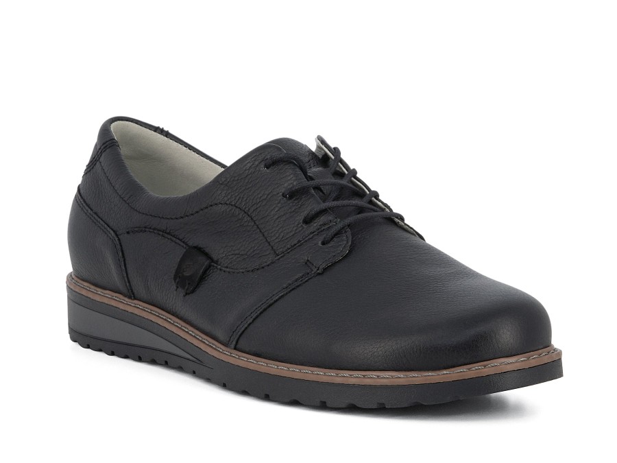 Woman WALDLAUFER Lace-Ups | Wakes Black Lea | Peter Sheppard Footwear