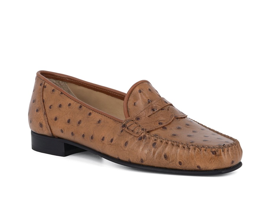 Woman LOGGIA Loafers | Larino Tan | Peter Sheppard Footwear