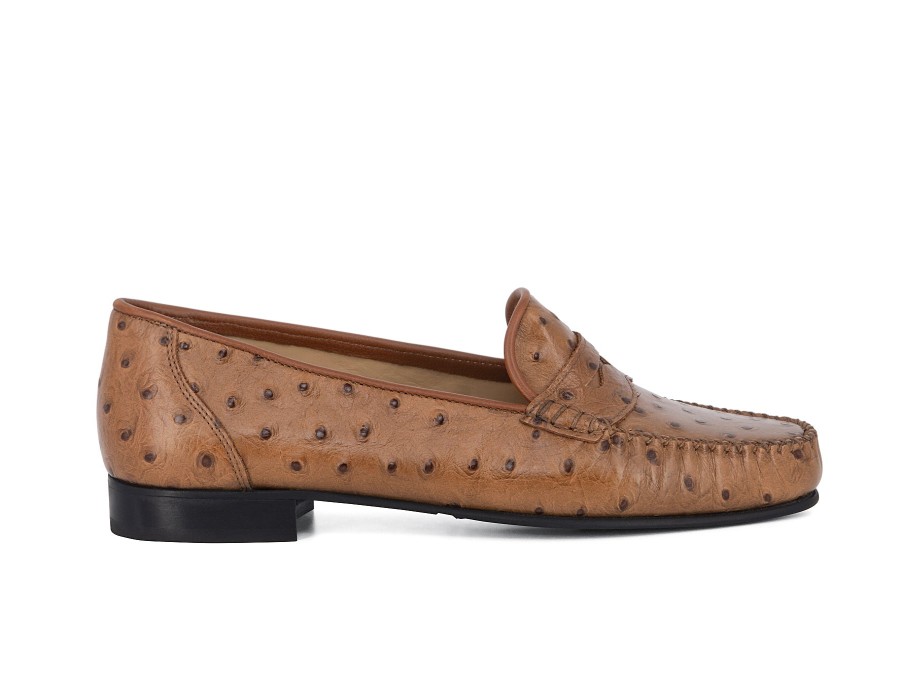 Woman LOGGIA Loafers | Larino Tan | Peter Sheppard Footwear