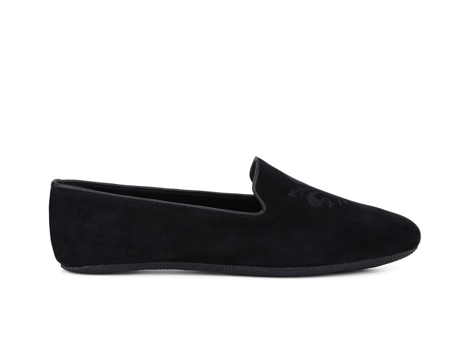 Man GEDA SLIPPERS Slippers | Fiorentino Black | Peter Sheppard Footwear