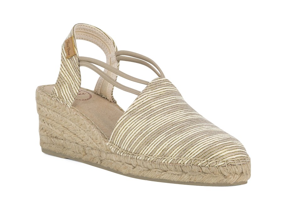 Woman TONI PONS Espadrilles | Tania-Zr Beige~Gold | Peter Sheppard Footwear