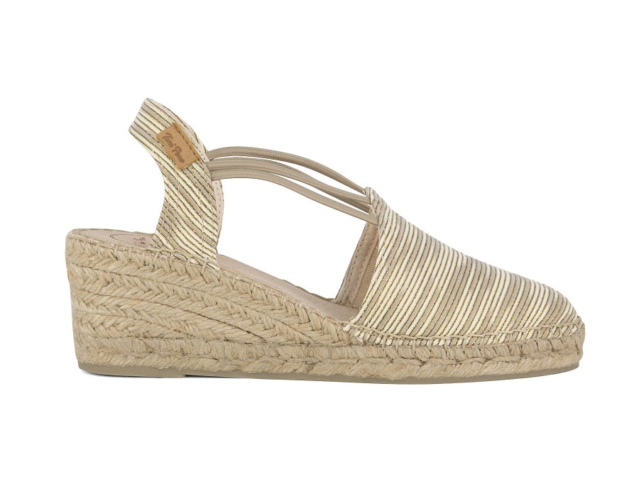 Woman TONI PONS Espadrilles | Tania-Zr Beige~Gold | Peter Sheppard Footwear