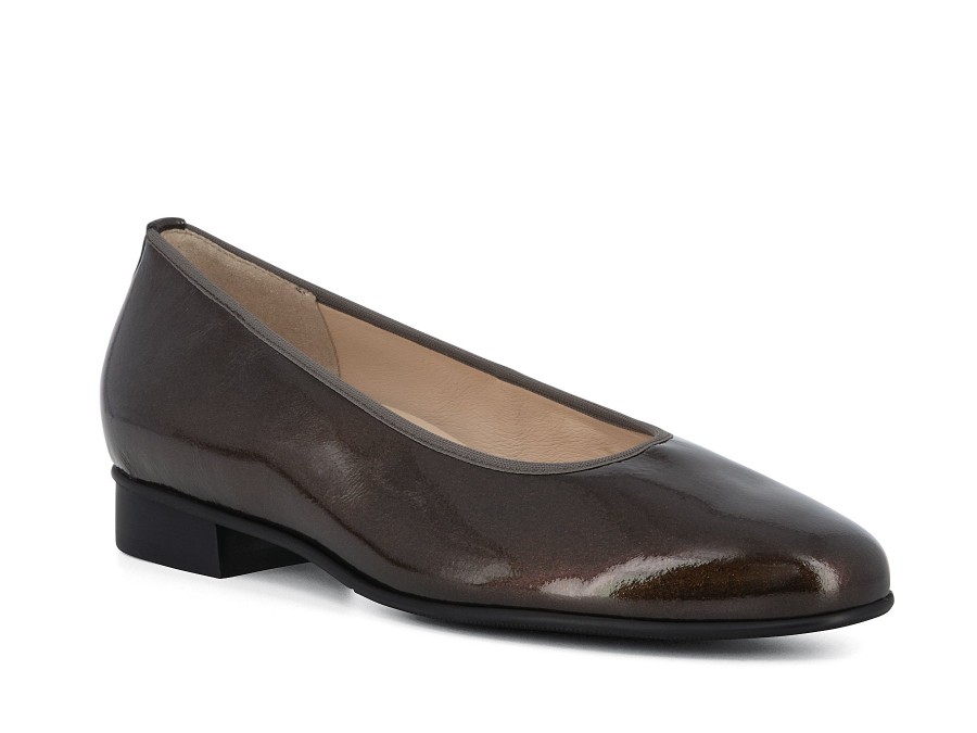 Woman HASSIA Ballerina Flats | 4-30 0601 Bronze Metallic | Peter Sheppard Footwear