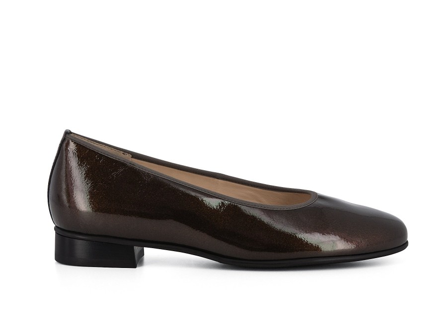 Woman HASSIA Ballerina Flats | 4-30 0601 Bronze Metallic | Peter Sheppard Footwear