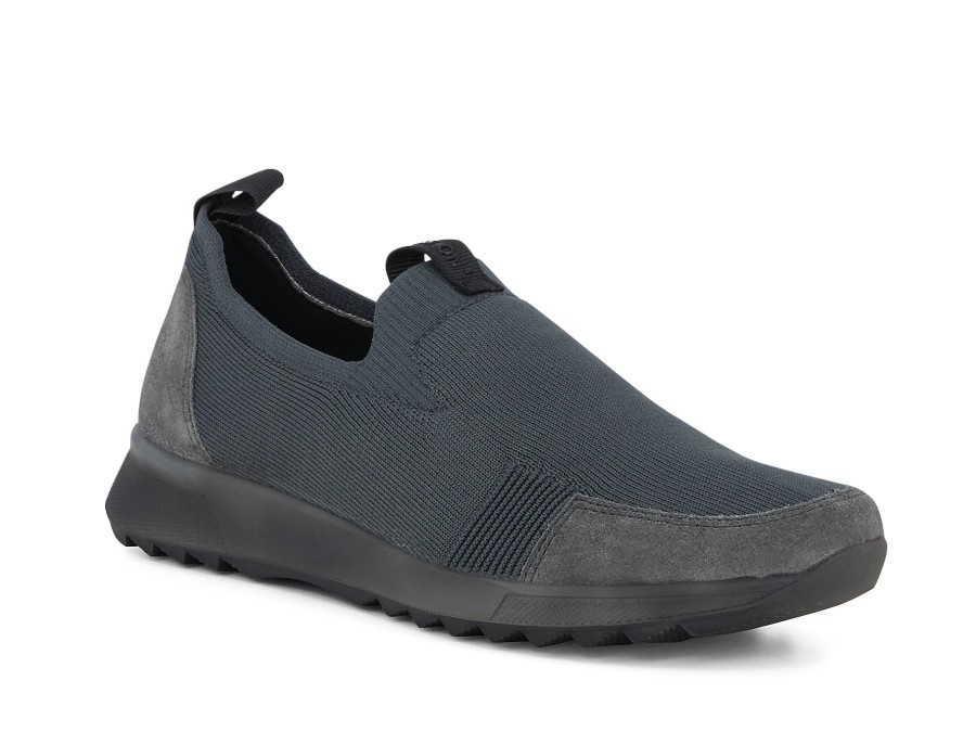 Woman ARA Slip-Ons | 33903 Graphite | Peter Sheppard Footwear