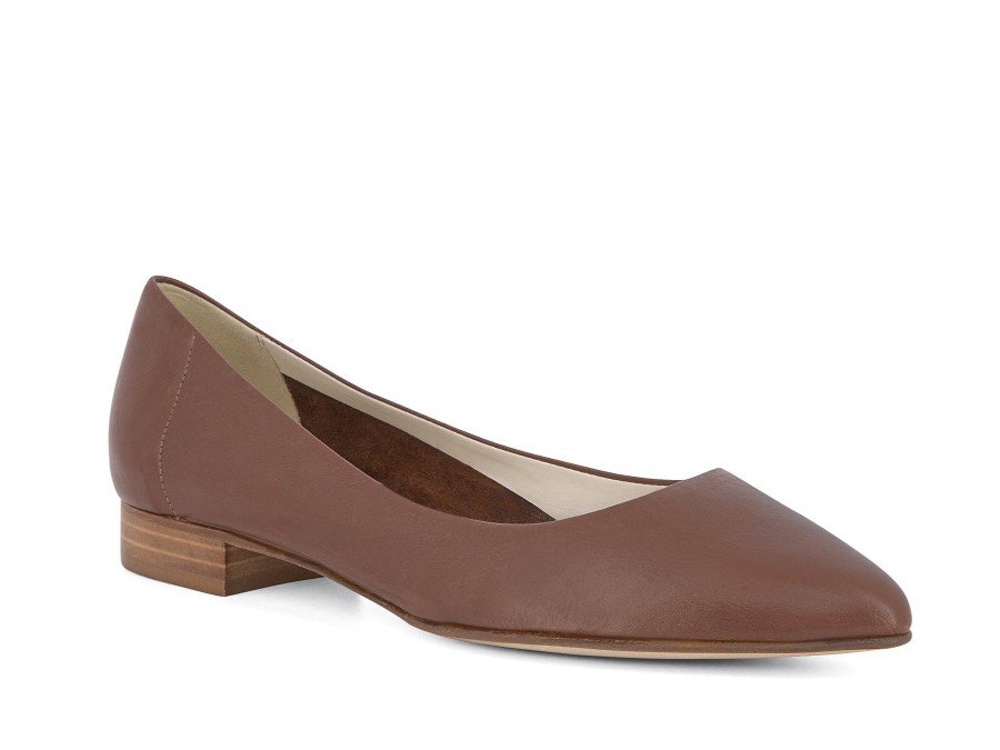 Woman ALBA TECI Ballerina Flats | Amber Tan | Peter Sheppard Footwear