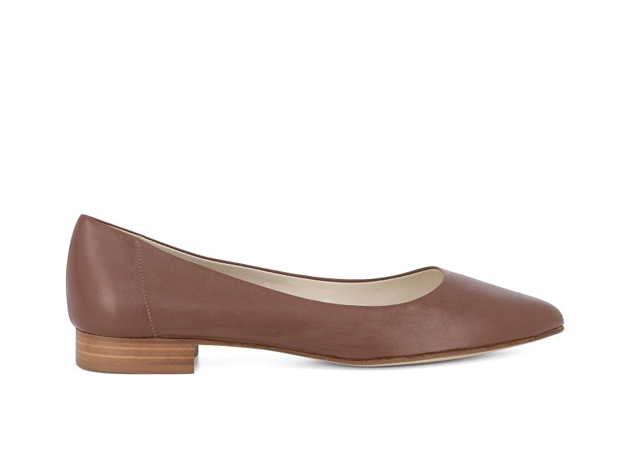 Woman ALBA TECI Ballerina Flats | Amber Tan | Peter Sheppard Footwear